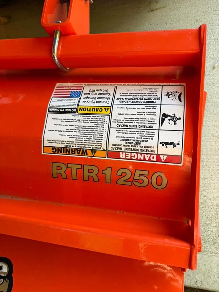 Orange RTR1250 implement
